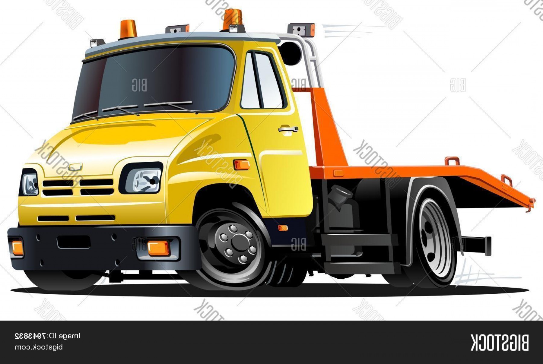 1800x1207 Stock Vector Vector Cartoon Tow Truck Soidergi