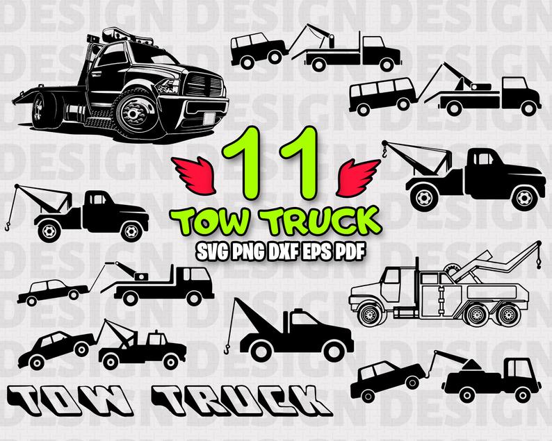 794x635 Tow Truck Tow Truck Clipart Tow Truck Tow Truck Vector Etsy