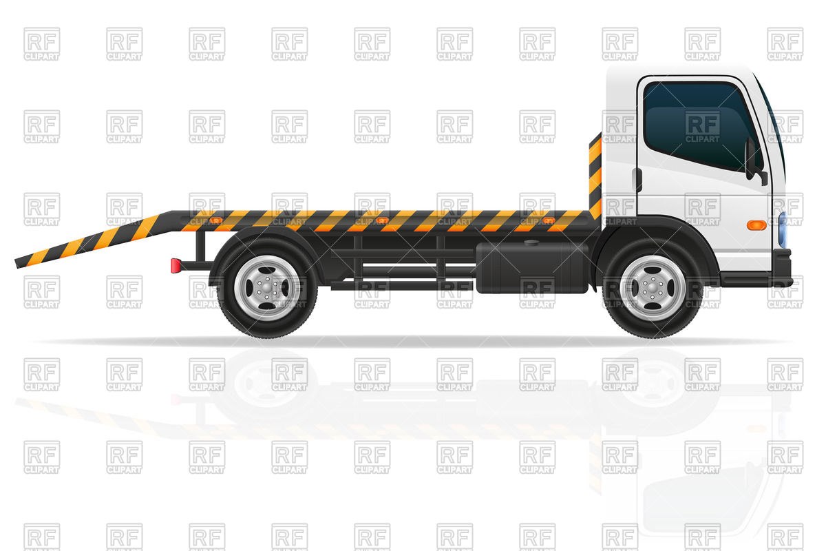 1200x800 White Tow Truck Vector Image Of Transportation Konturvid