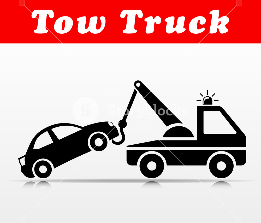 1000x854 Illustration Of Tow Truck Vector Icon Design Royalty Free Stock