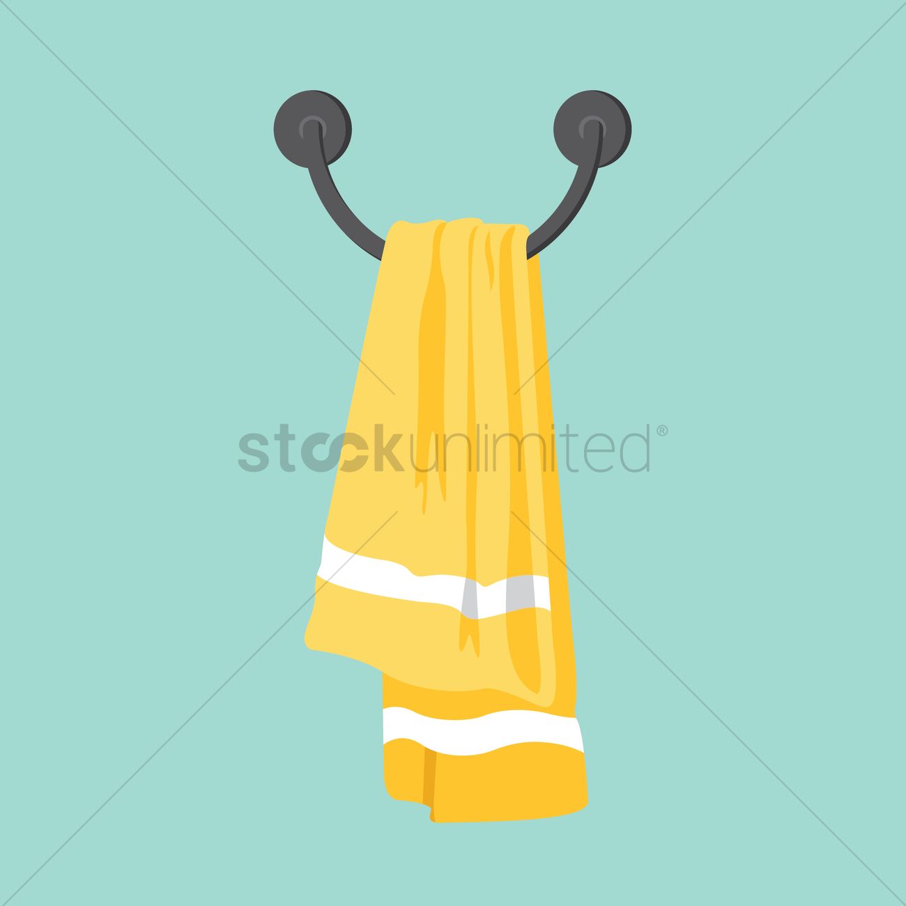 Towel Vector Image 1300x1300 Towel Vector Image