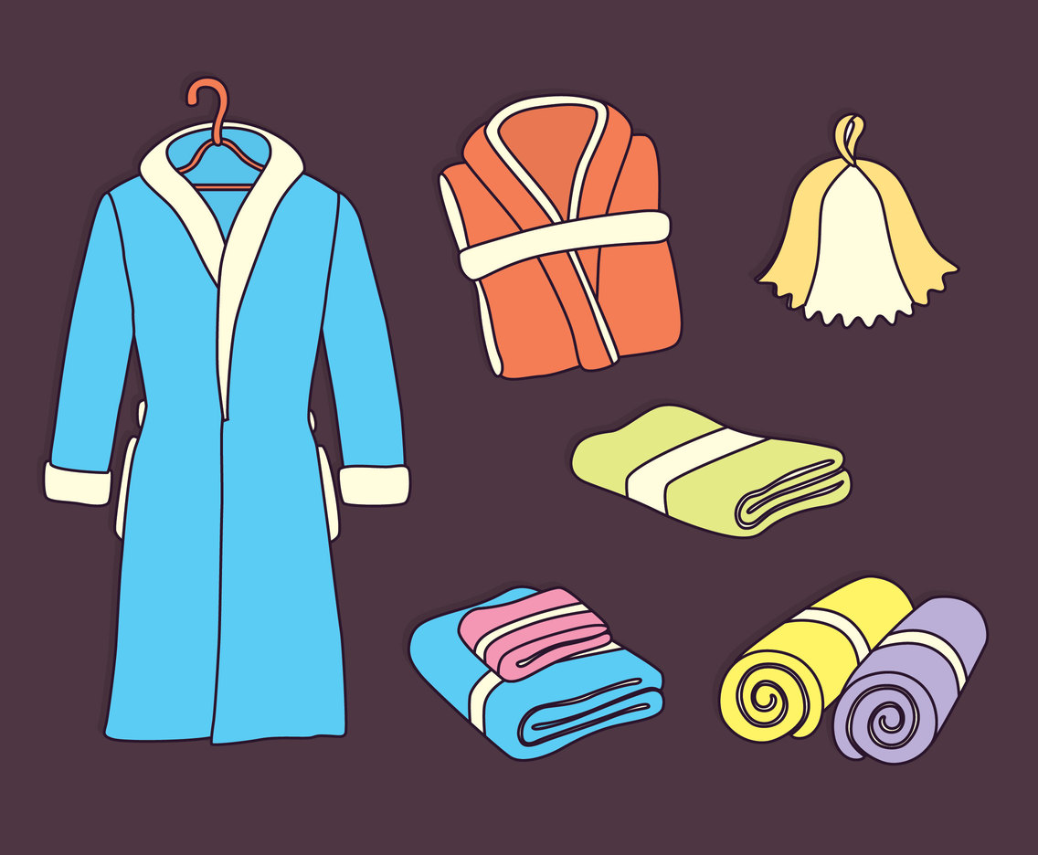 Bathrobe And Towel Vector Vector Art Graphics 1136x936 Bathrobe And Towel Vector Vector Art Graphics