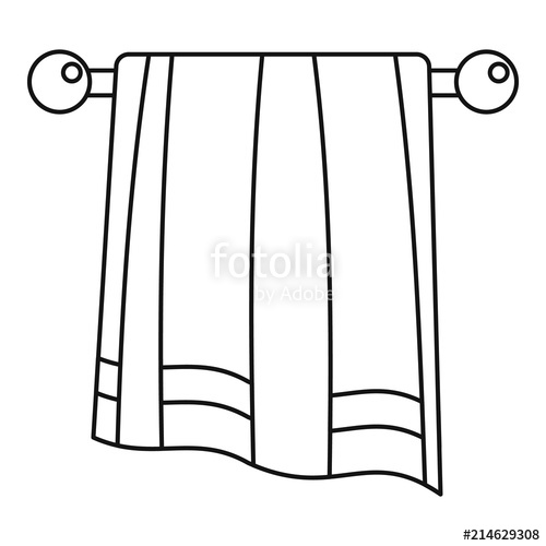 Bathroom Towel Icon Outline Illustration Of Bathroom Towel Vector 500x500 Bathroom Towel Icon Outline Illustration Of Bathroom Towel Vector