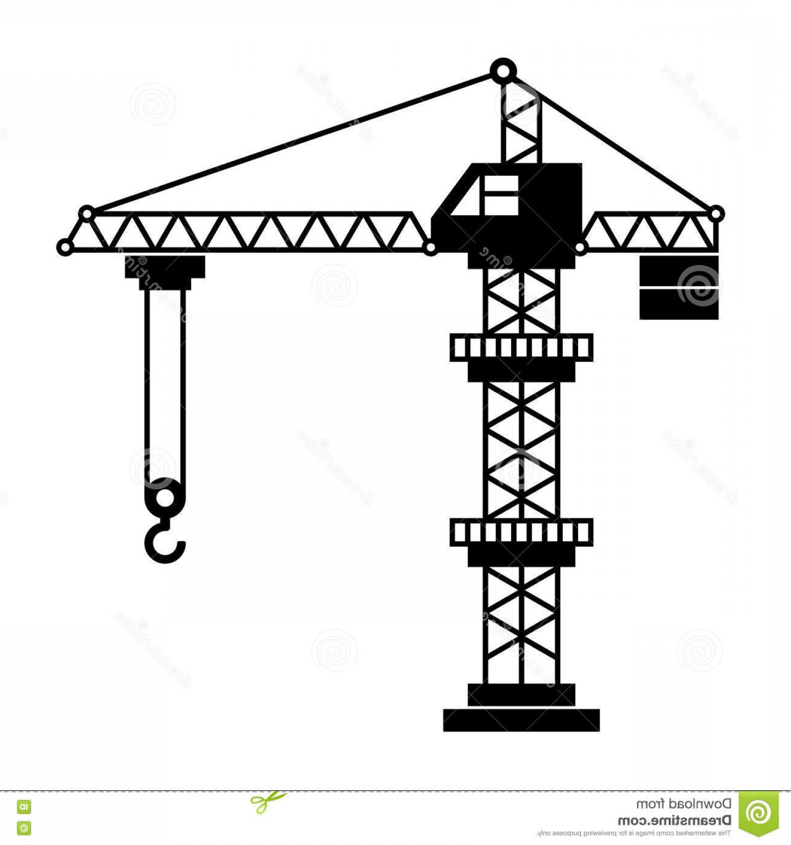 Tower Crane Vector at Vectorified.com | Collection of Tower Crane ...