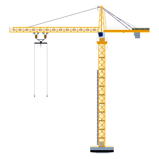 Tower Crane Vector at Vectorified.com | Collection of Tower Crane ...