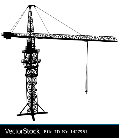 380x440 Construction Crane Vector Images