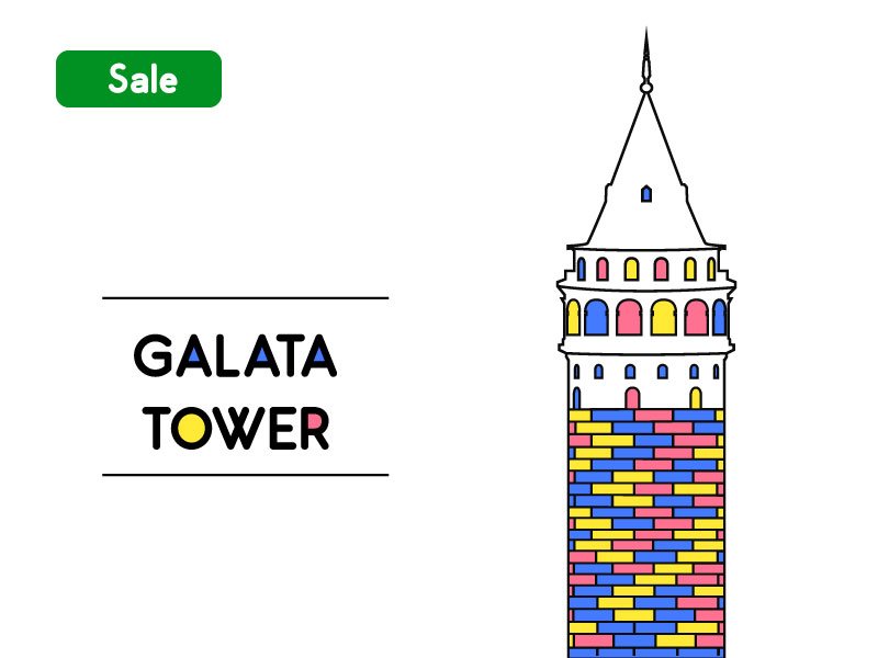 Galata Tower Vector Turkey, Istanbul 800x600 Galata Tower Vector Turkey, Istanbul