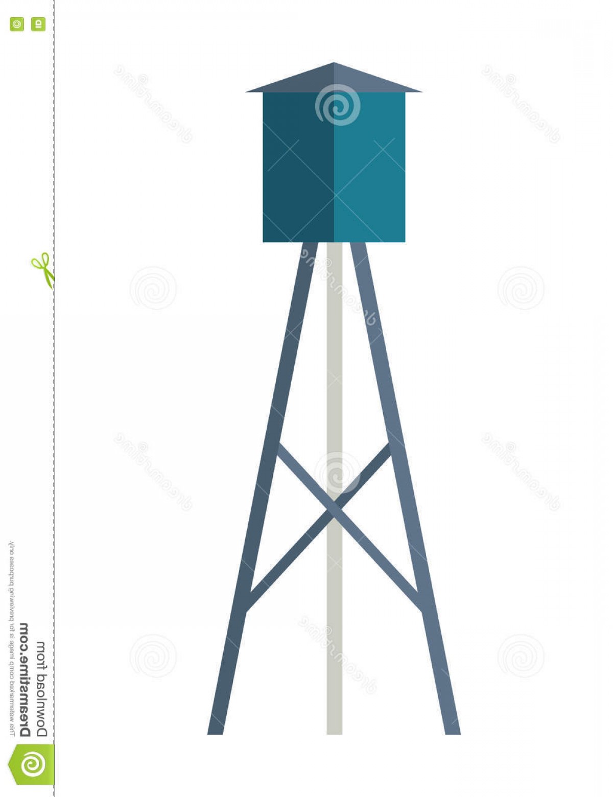 Stock Illustration Water Tower Vector Illustration Flat Design 1200x1560 Stock Illustration Water Tower Vector Illustration Flat Design