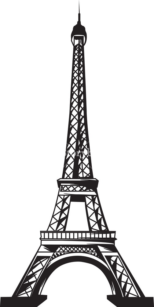 Vector Eiffel Tower Royalty Free Stock Image 504x1000 Vector Eiffel Tower Royalty Free Stock Image
