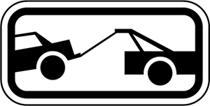 300x152 Tow Away Zone Sign Logo Vector