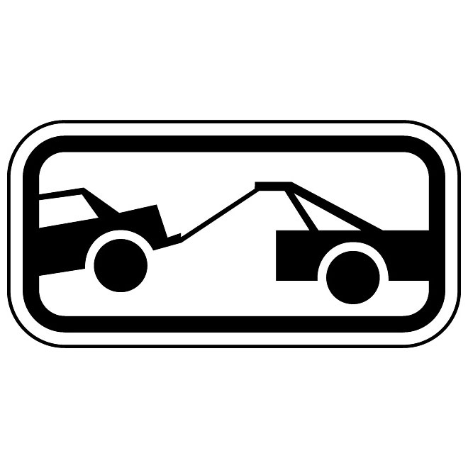 660x660 Tow Away Zone Vector Sign