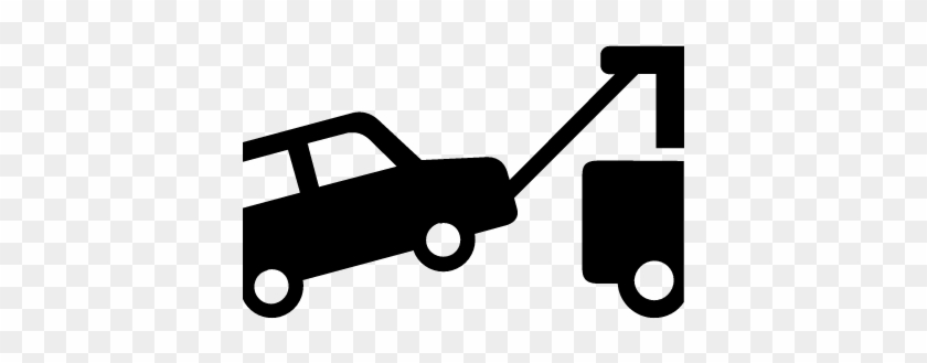 840x329 Towed Car Vector