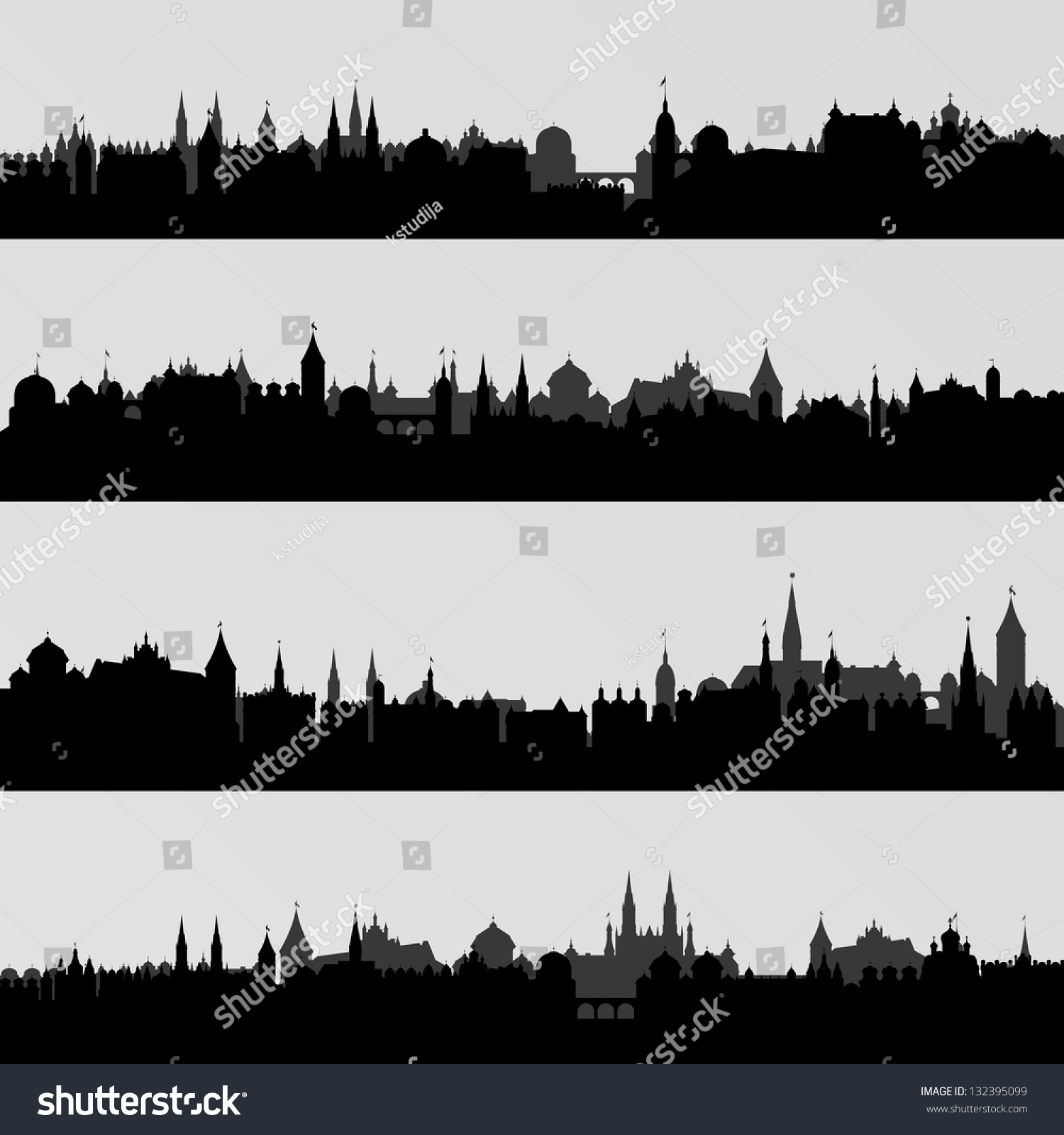 1500x1600 Town Landscape Silhouette