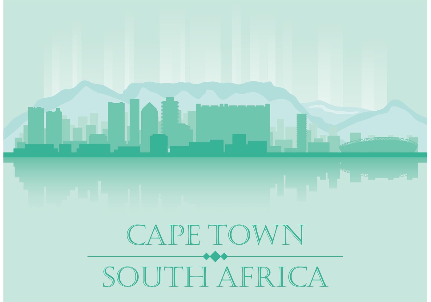 1400x980 Cape Town Free Vector Art