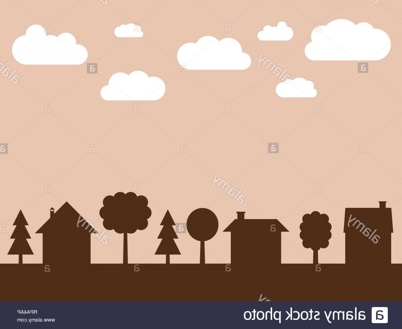 1560x1278 Village Silhouette Vector Lamaison