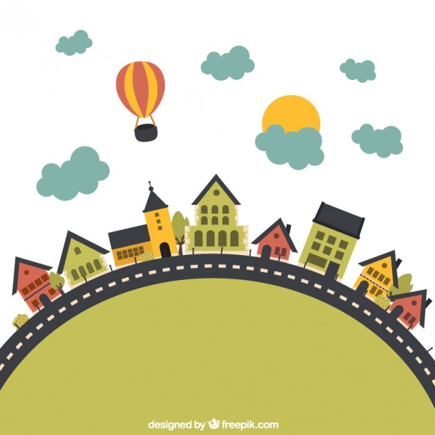 626x626 Town Vectors, Photos And Free Download