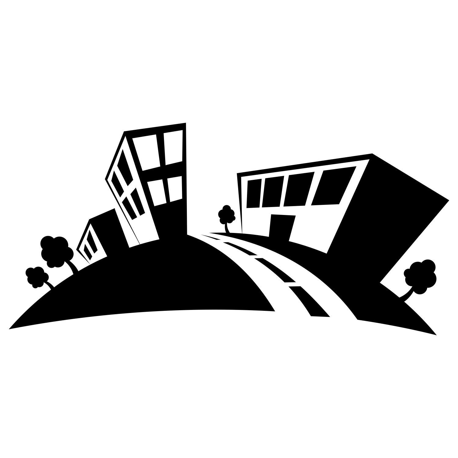 1500x1500 Vector For Free Use Small Town Vector