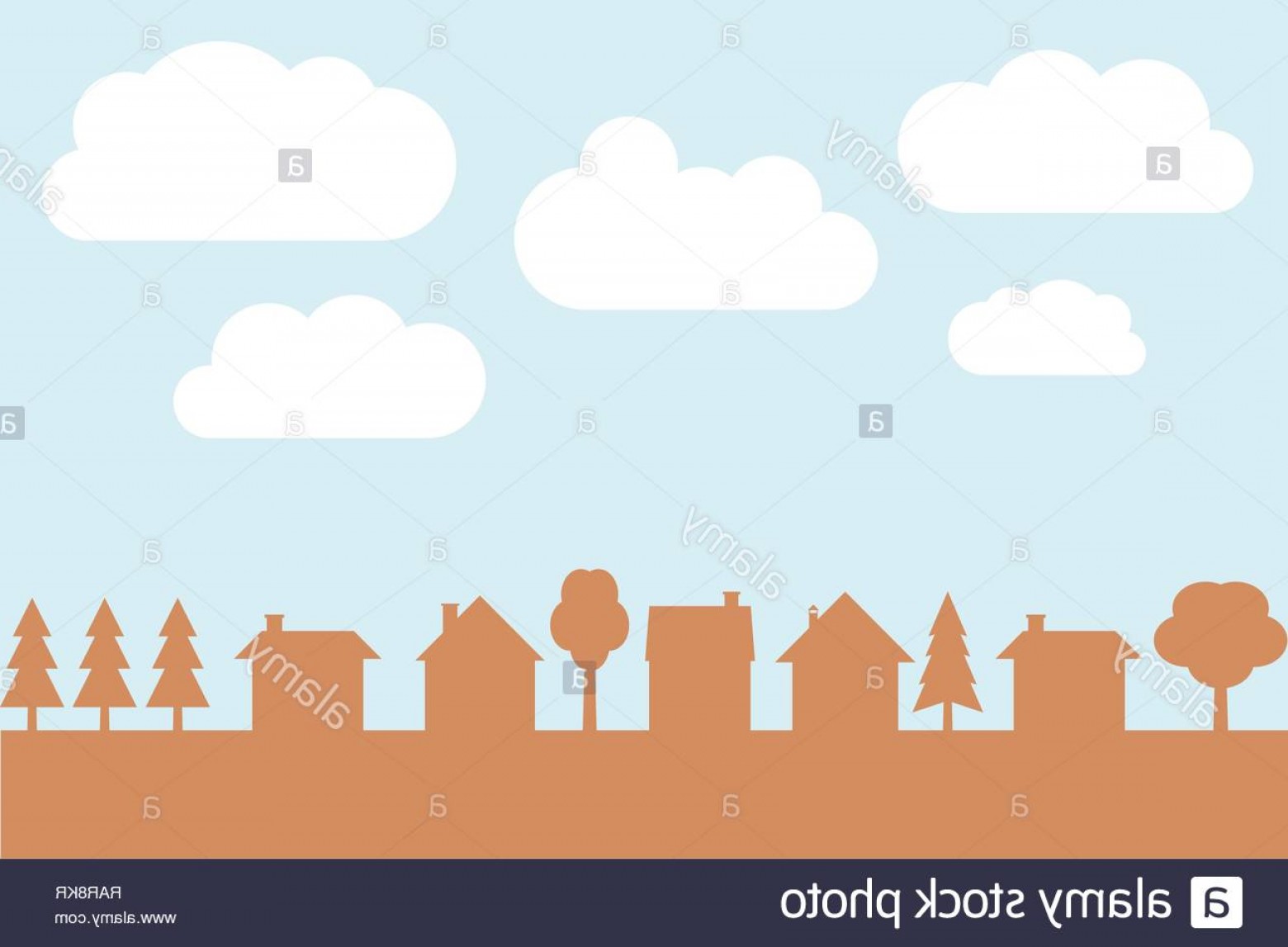 1560x1147 Village Silhouette Vector Lamaison