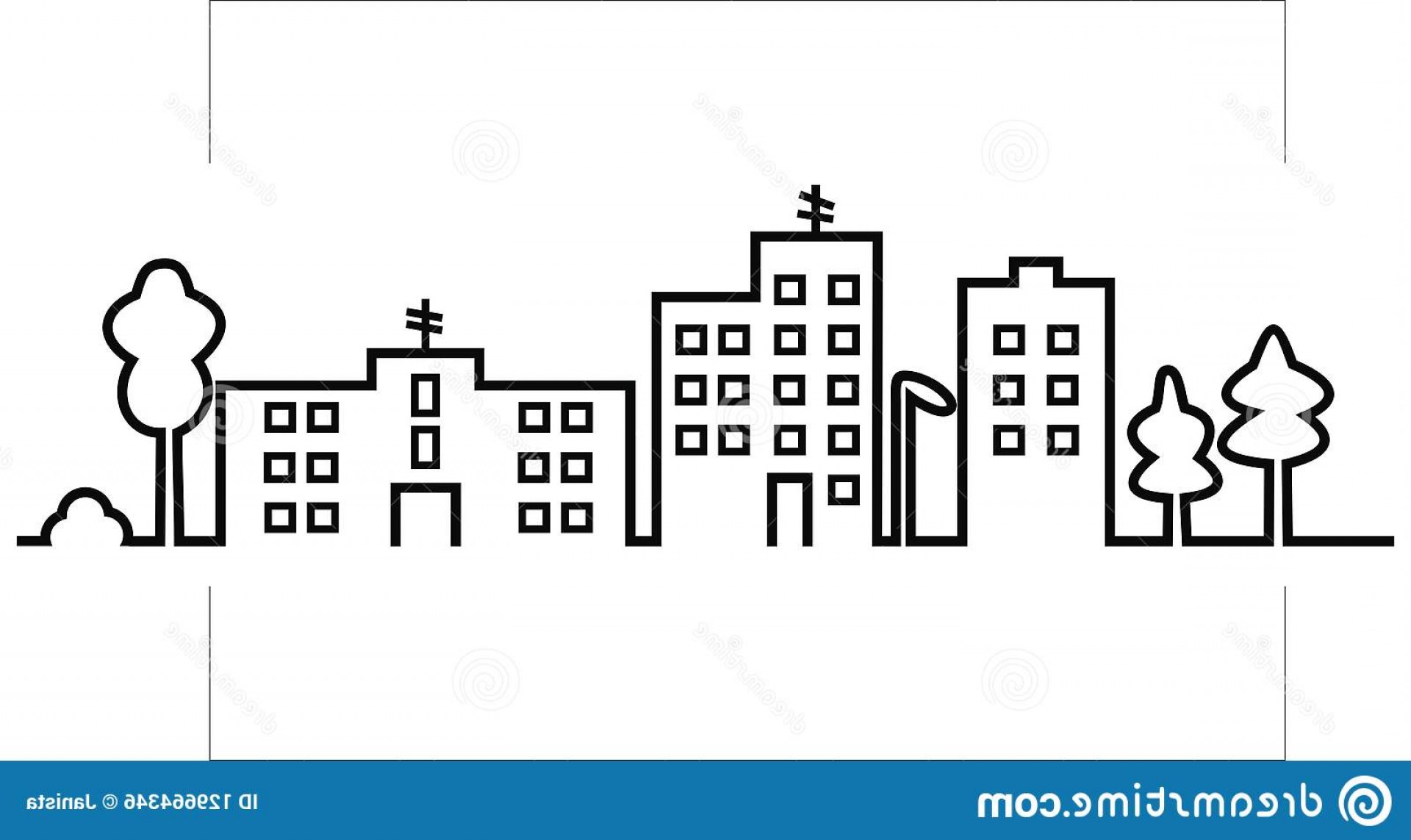 1920x1143 Cityscape Black Silhouette Town Vector Icon Group Prefab Houses
