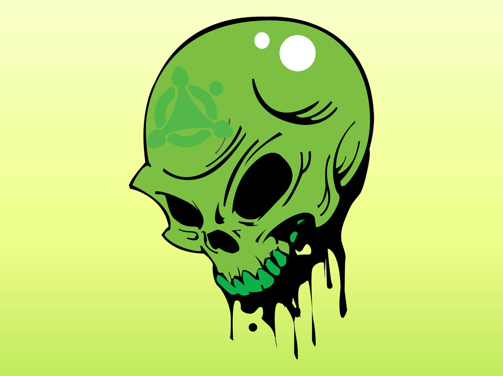 1024x765 Toxic Skull Vector Art Graphics