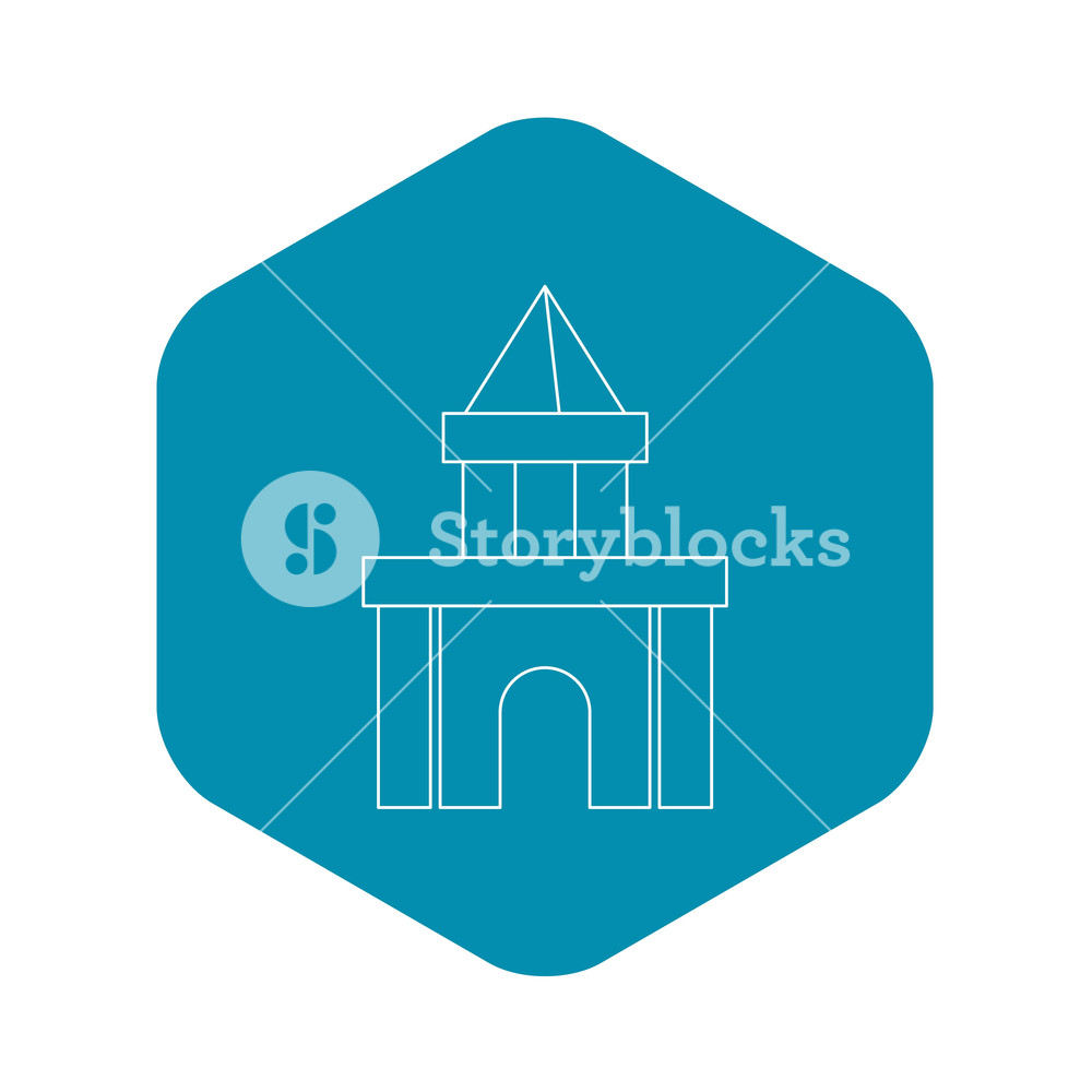Castle Toy Blocks Icon Outline Illustration Of Castle Toy Blocks 1000x1000 Castle Toy Blocks Icon Outline Illustration Of Castle Toy Blocks