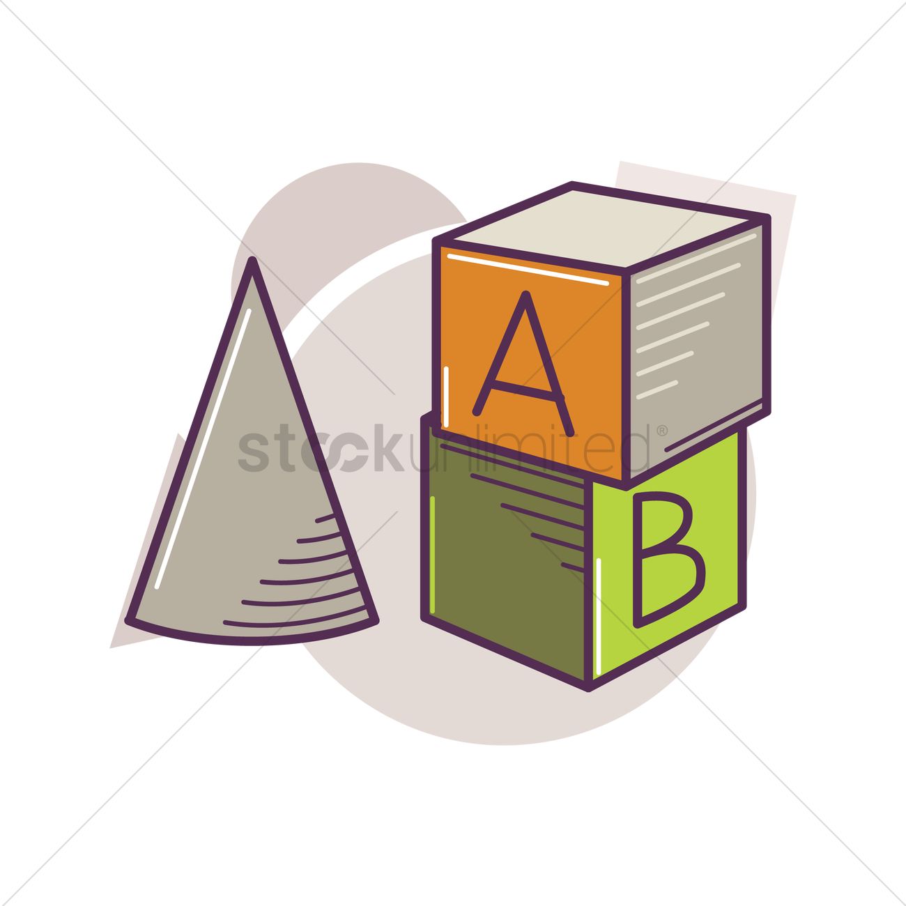 Free Wooden Toy Blocks Vector Image 1300x1300 Free Wooden Toy Blocks Vector Image