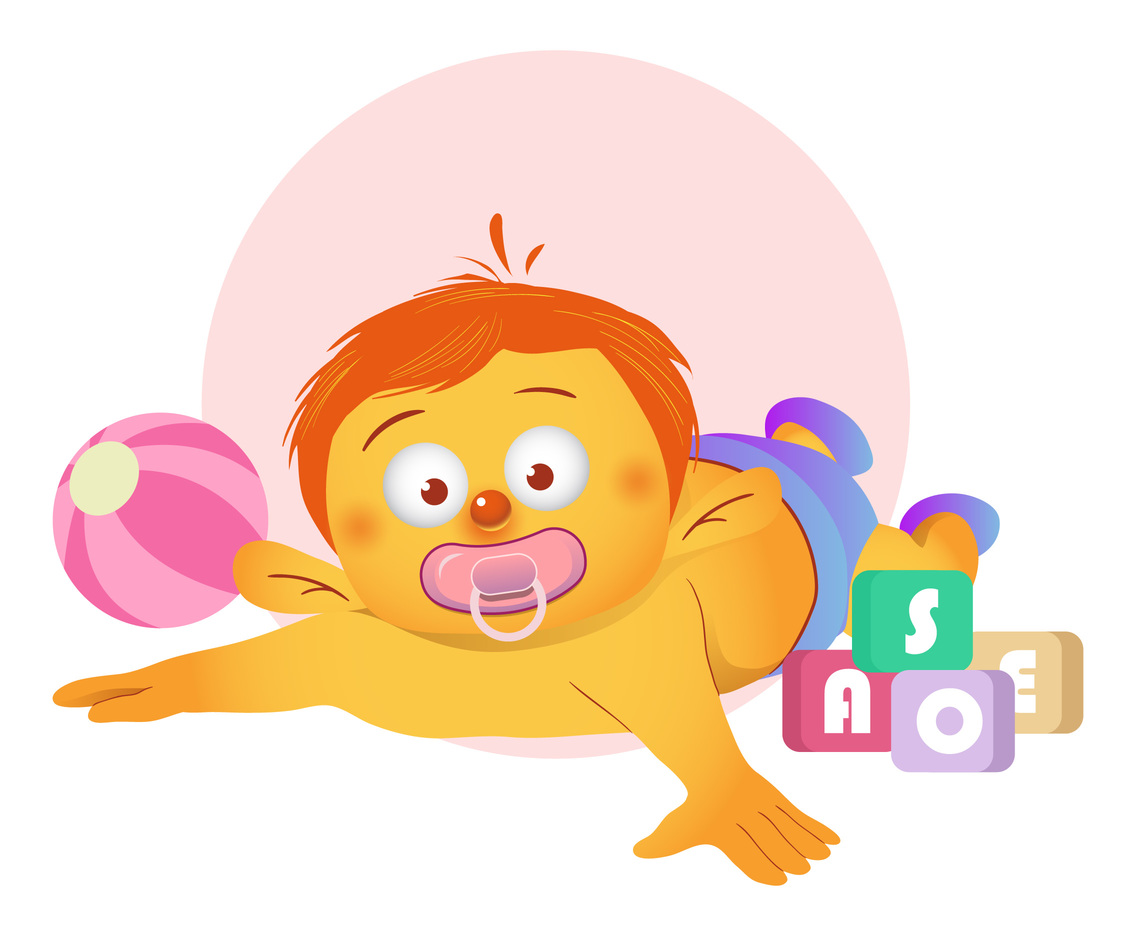 Baby Cartoon With Toy Blocks Vector Vector Art Graphics 1136x936 Baby Cartoon With Toy Blocks Vector Vector Art Graphics