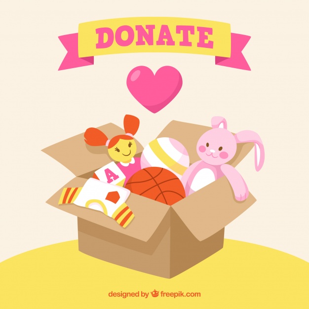 626x626 Toy Box For Donation Background Vector Free Download