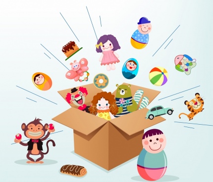 430x368 Toy Box Free Vector Download