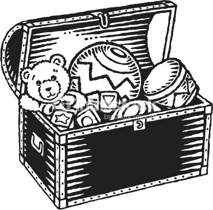 417x411 Toy Box Clipart