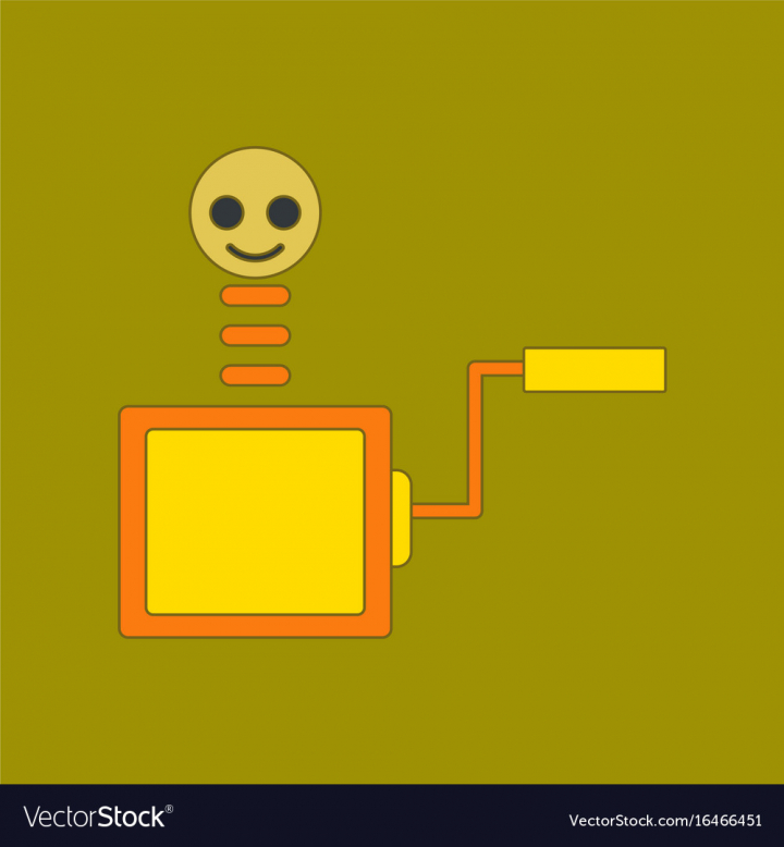 720x778 Flat Icon On Background Kids Toy Box Vector Image