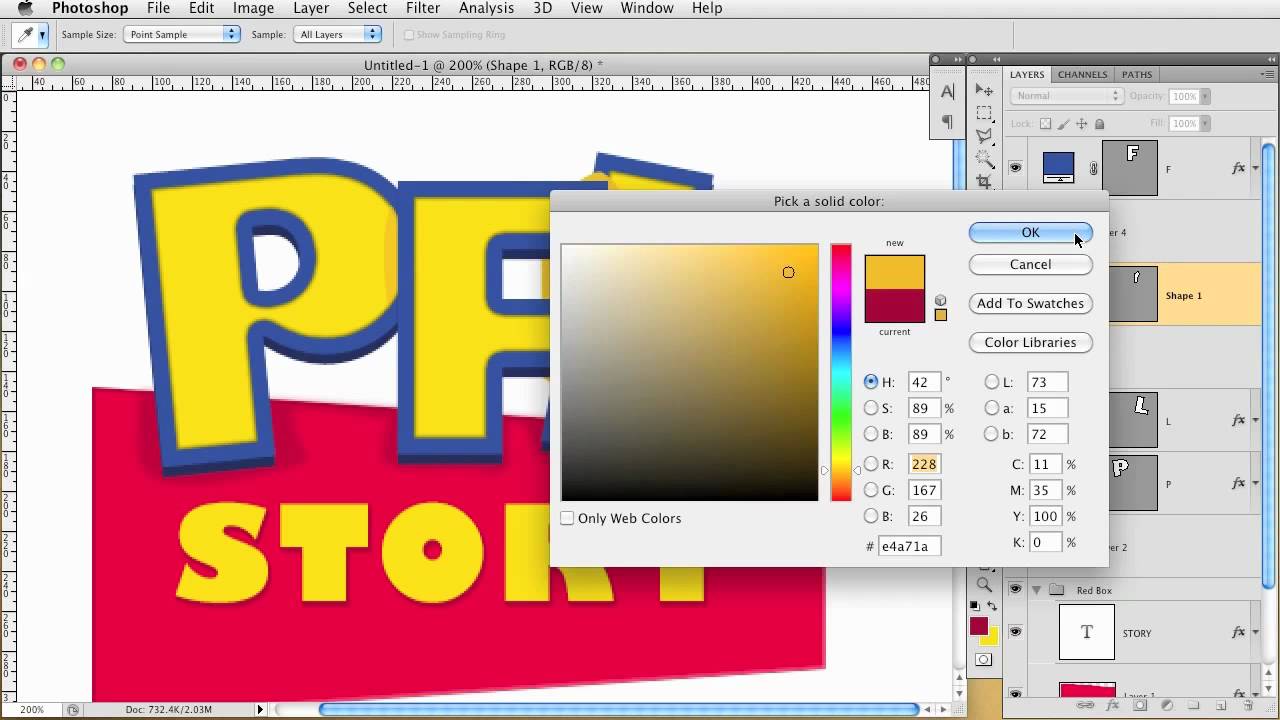1280x720 Creating A Toy Story Looking Logo