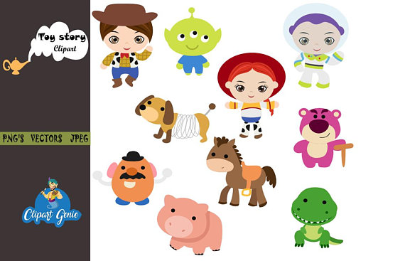 570x367 Little Toy Digital Clipart, Toy Clipart, Toy Clip Art, Cowboy