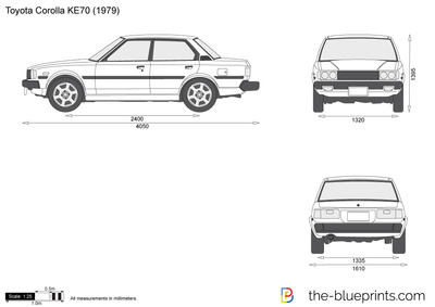 400x283 Toyota Corolla Vector Drawing