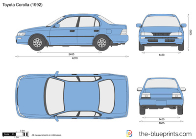 400x283 Toyota Corolla Vector Drawing
