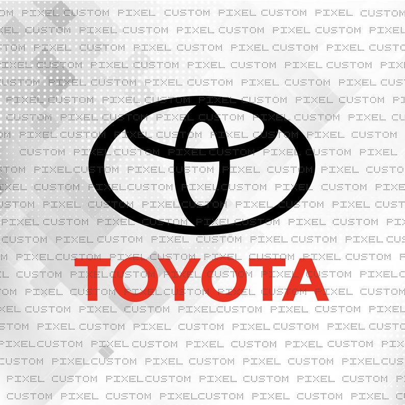 794x794 Toyota Vector Logo Car Emblem Print Etsy