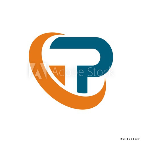 500x500 Tp Logo Initial Letter Design Template Vector