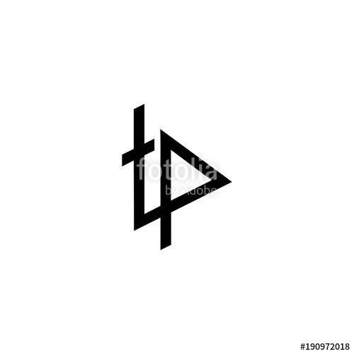 500x500 Letter Tp Logo Vector Stock Image And Royalty Free Vector