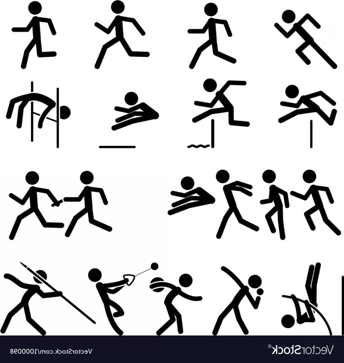 1200x1266 Track And Field Vector Art Hoodamath