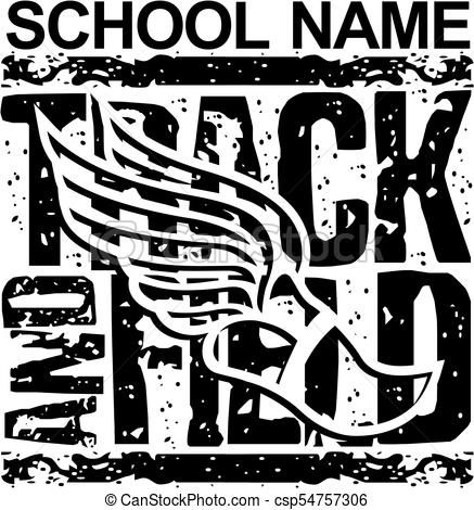 437x470 Track And Field Vector