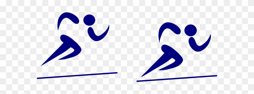 840x312 Blue Runner Downloads Sports Download Vector Clip