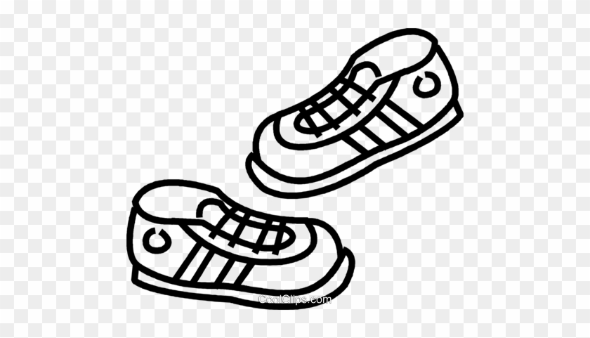840x481 Running Shoes Royalty Free Vector Clip Art Illustration