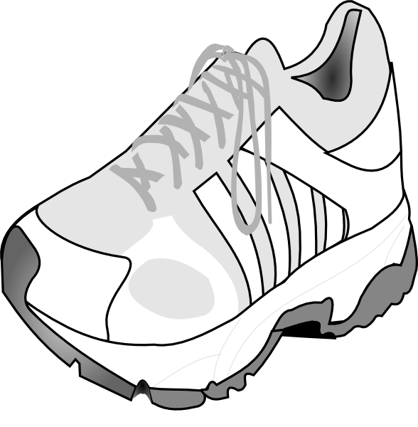 588x600 Track Shoe Running Clip Art At Vector Royalty Transparent Png