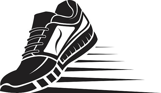 612x355 Running Shoes Clipart