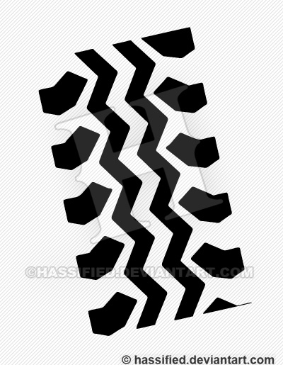 400x515 Tire Track Pattern