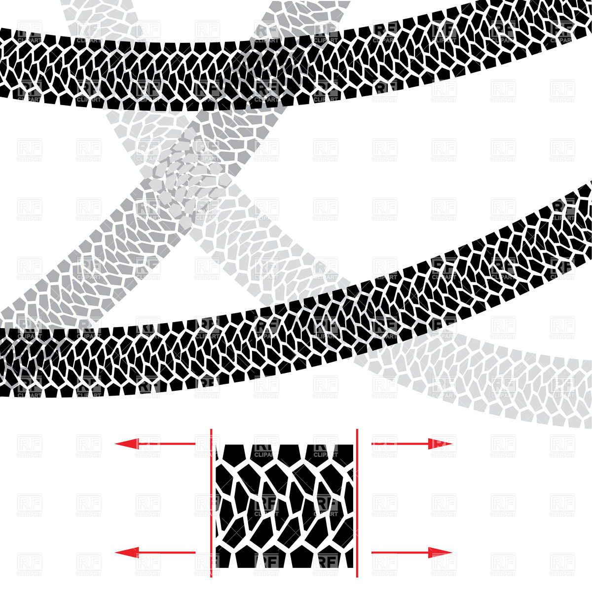 1200x1200 Tire Track Vector Image Of Design Elements Dvarg