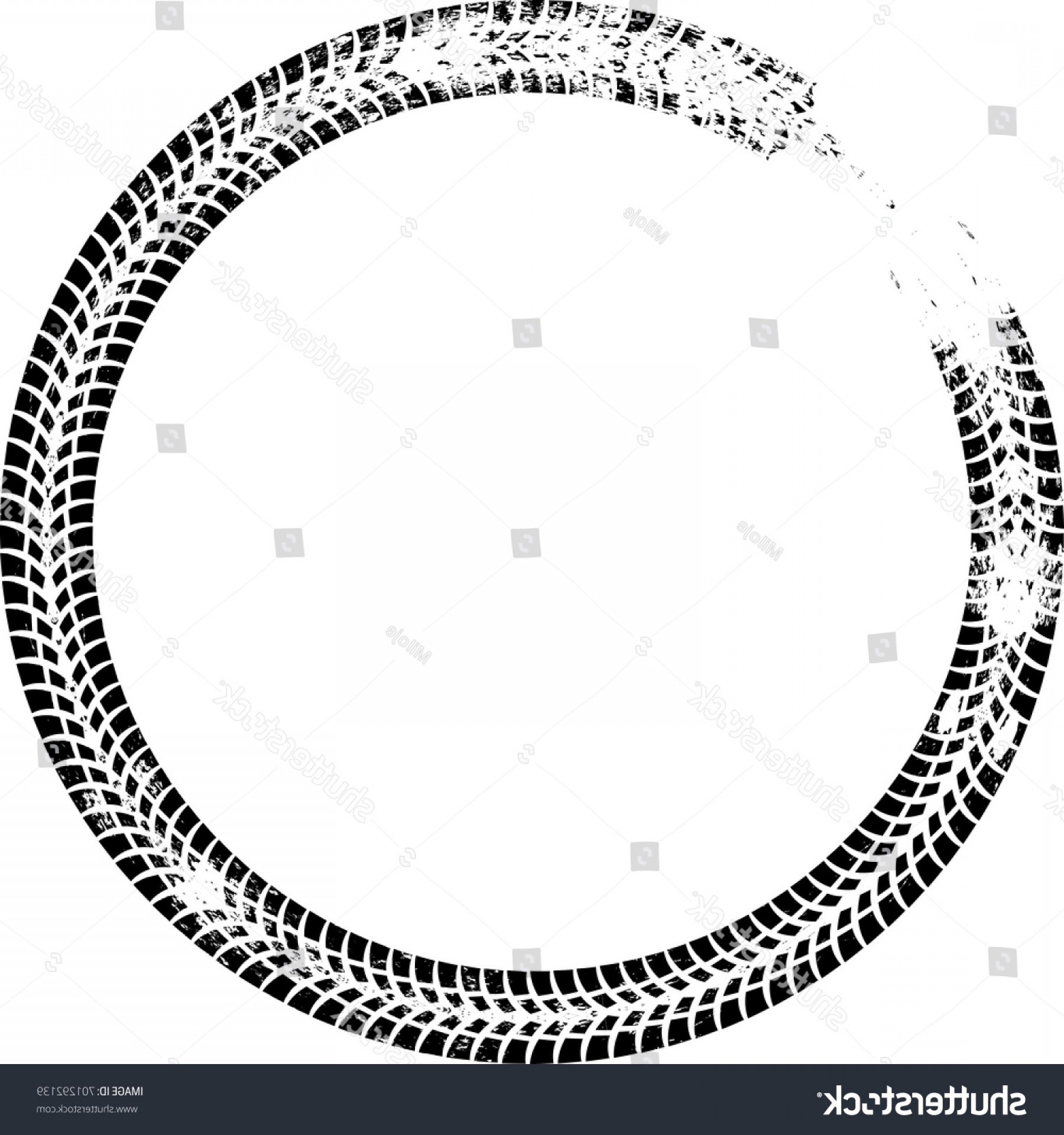 1800x1920 Tire Track Vector Round Border Frame Soidergi