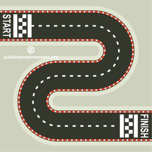 300x300 Free Racing Race Track Vector