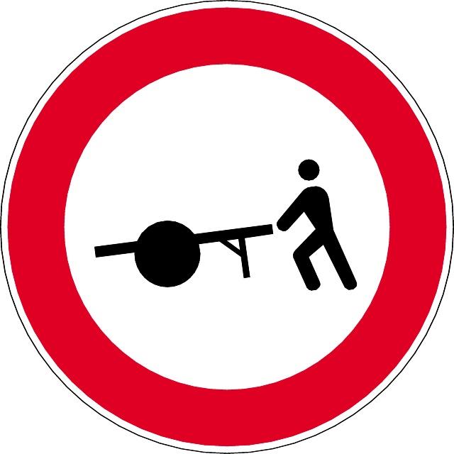 640x640 Human Traction Vector Road Sign
