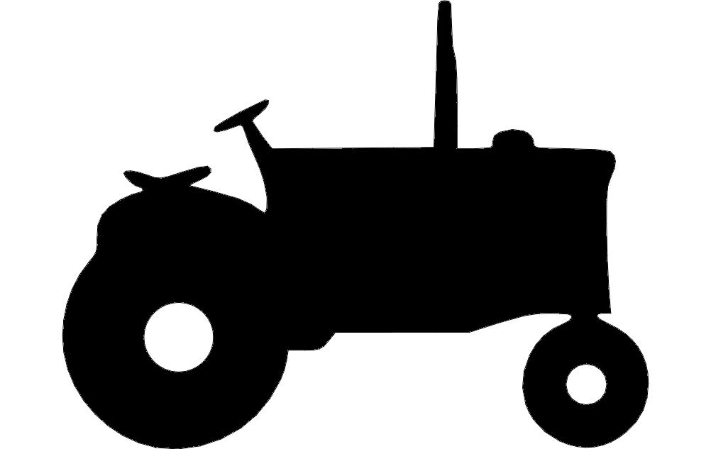 1002x633 Tractor Silhouette Graphic Design Vector